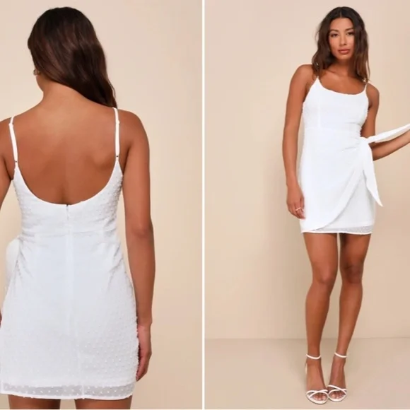 LULU's Bachelorette Engagement Bridal Shower Honeymoon Flirty Mini Dress - Picture 5 of 5